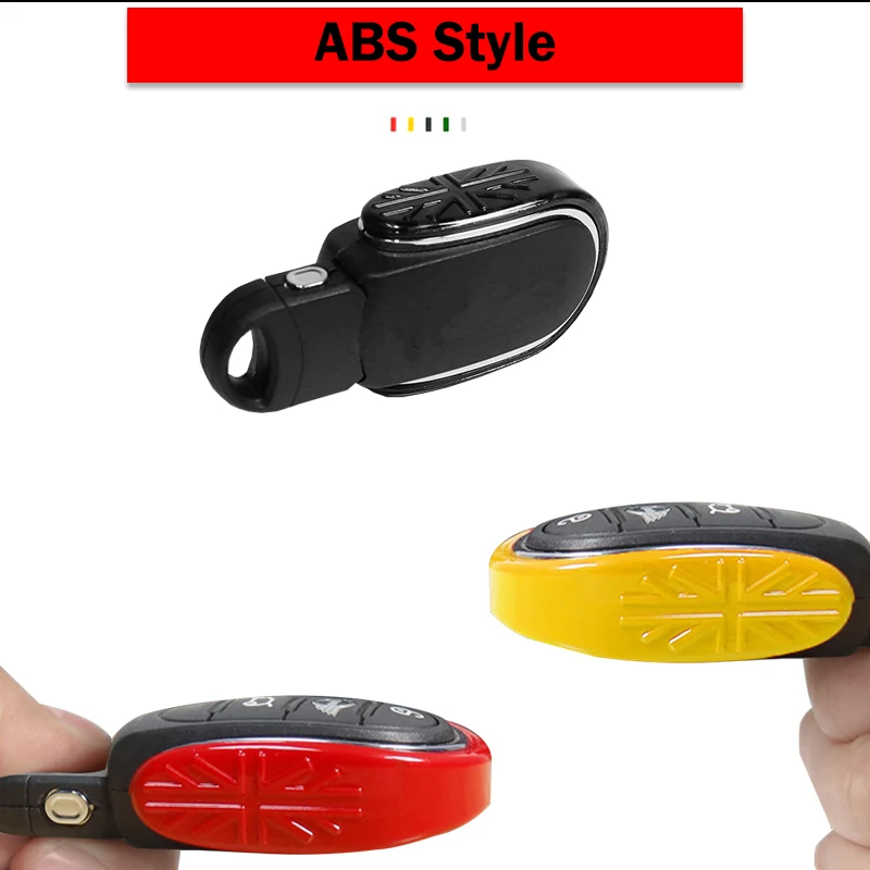 JDM автомобильный Стайлинг ABS чехол для ключей с цепочкой Union Jack Mini Cooper JCW F54 F55 F56 F57 F60