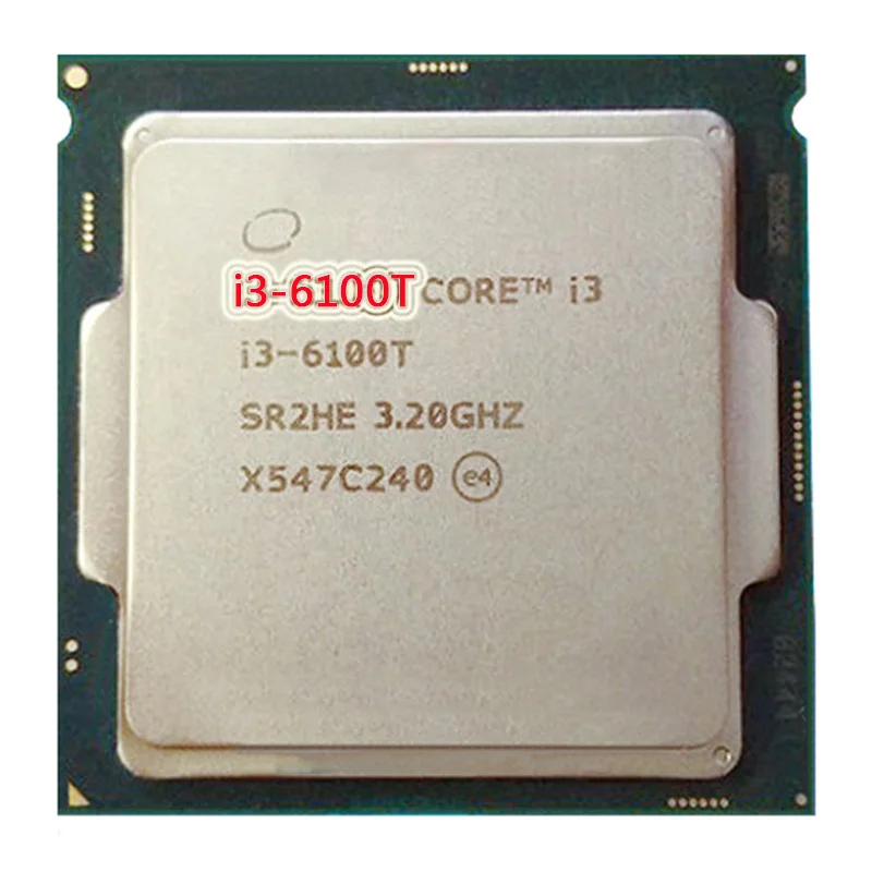 Оригинальный процессор для i3 6100T / 6100 7100 двухъядерный LGA1151 3M 51W десктопный |