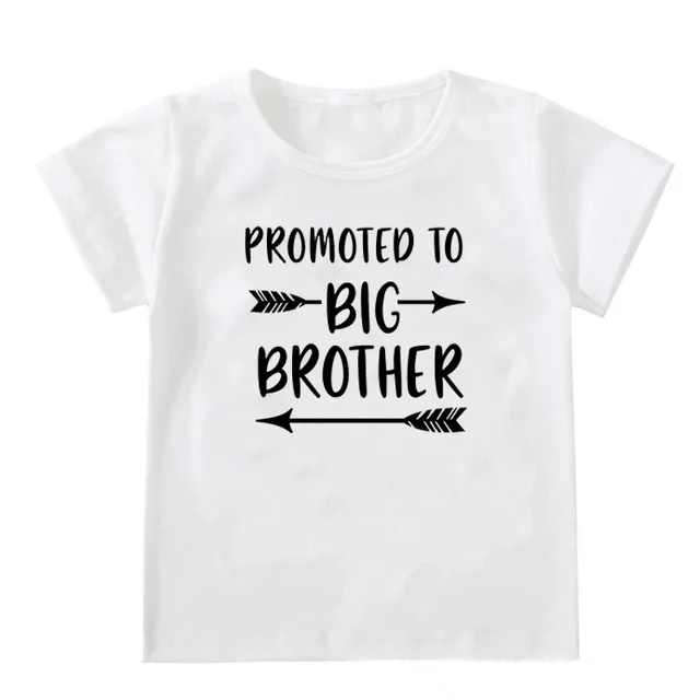 2021 Детские футболки с надписью Promotion To Big Sister/Brother Забавные коротким рукавом для