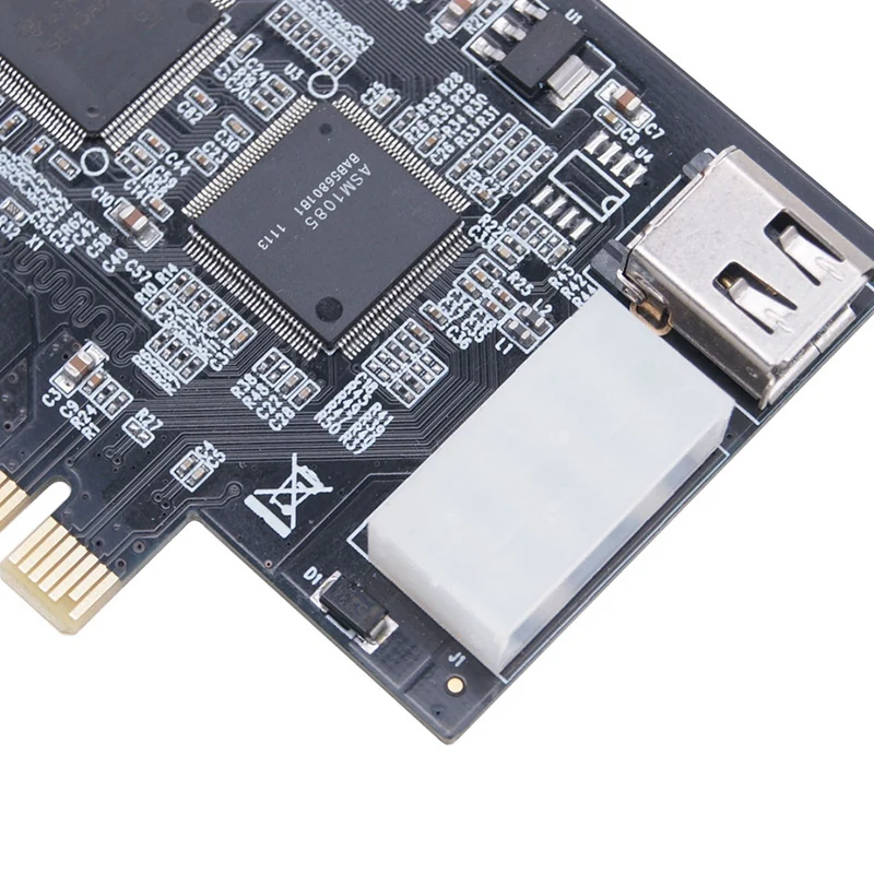 PCI-E 1X IEEE 1394A 4 Port(3+1) Firewire Card Adapter 1394 a PCIe with 6 Pin to Cable for Desktop | Компьютеры и офис