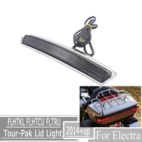 led motorcycle tour pak lid light satin black for electra road tri glide low ultra limited low flhtkl flhtcu fltru 2014