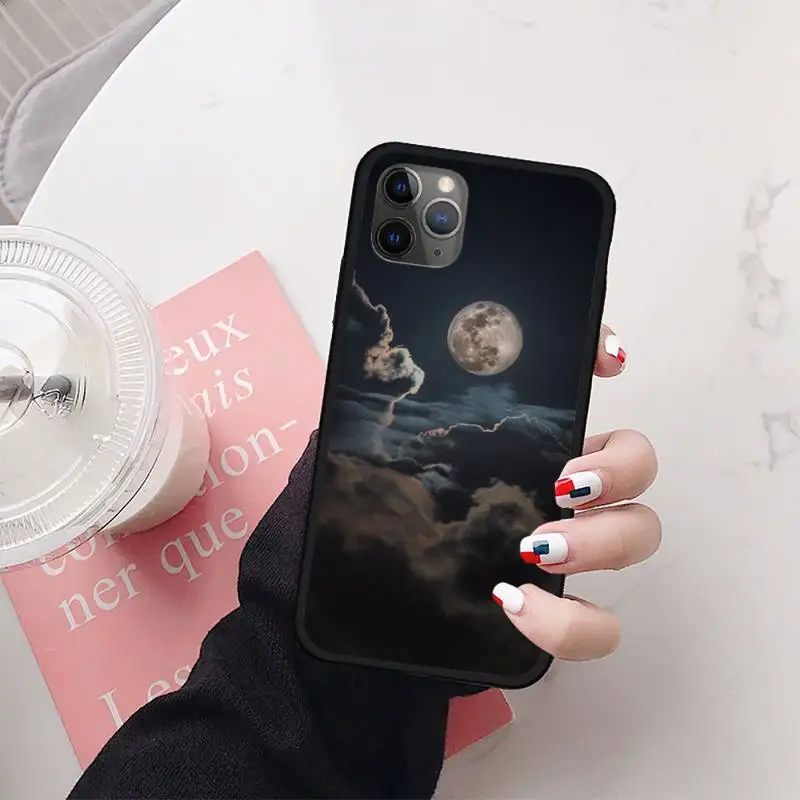 

Moon Phone Case for iPhone 11 12 mini pro XS MAX 8 7 6 6S Plus X 5S SE 2020 XR