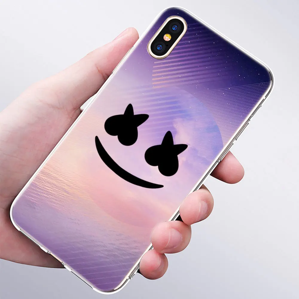 006 Роскошный мягкий силиконовый чехол для телефона DJ marshmallow для Apple iPhone 11 Pro XS Max X XR 6 6S 7 8 Plus 5 5S SE Модный чехол - Цвет: 006