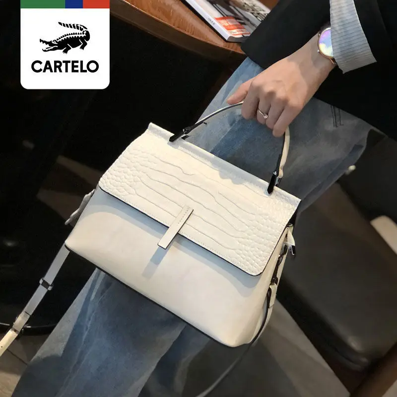 

Cartier crocodile women's bag summer fashion new 2021 large capacity real leather handbag women's Bag Messenger Bag