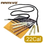 Набор щеток для пистолета Armiyo 22 калибра 5,56 мм, чистящие тампоны 6 шт.компл., латунные карбоновые отверстия, патч-съемник, резьба 8-32