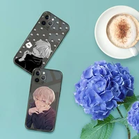 toge inumaki phone case for iphone 7 8 11 12 x xs xr mini pro max plus retro black grey clear transparent