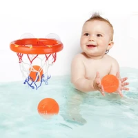 kids baby bath shower toys bathtub basketball hoop shooting game with 3 mini ball water playing bath toys for boy children gift