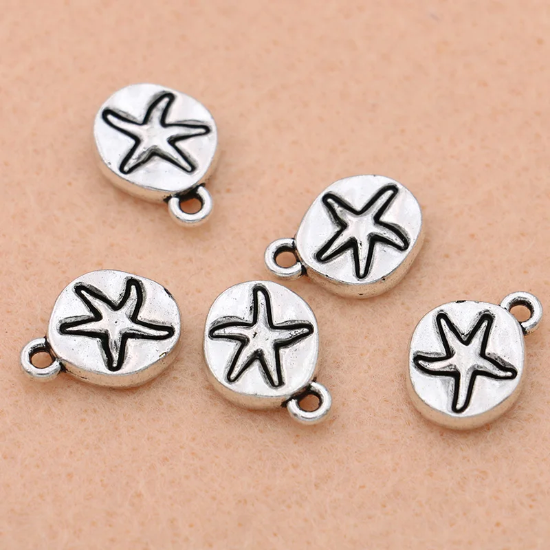 

10pcs Starfish Charms Pendants for Jewelry Making Bracelet Necklace Findings DIY Handmade 15mm