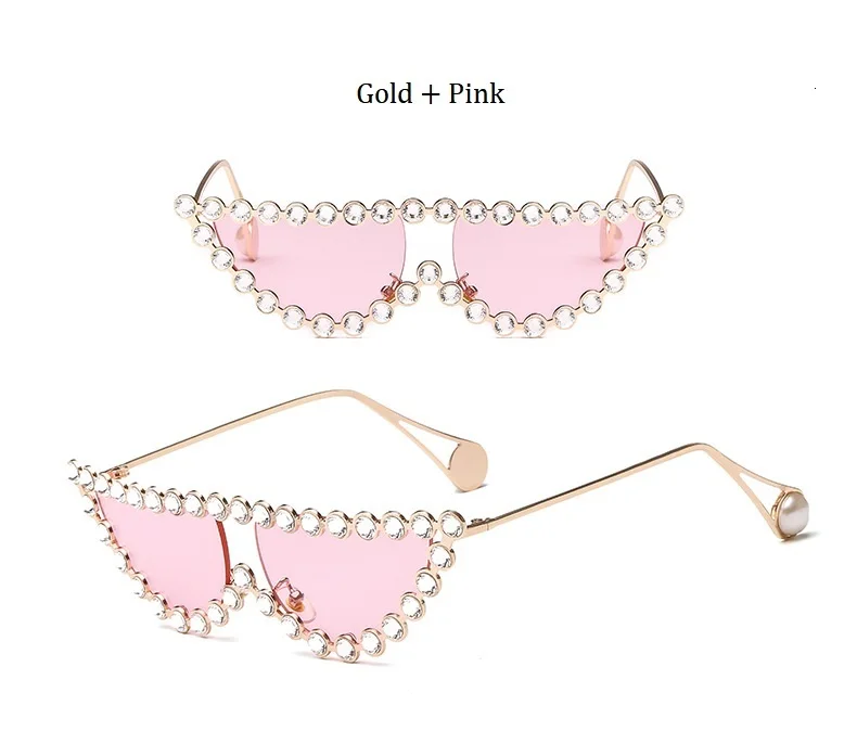 Кристальные солнцезащитные очки маленькие винтажные женские брендовые дизайнерские Роскошные новые модные очки градиентные линзы UV400 сексуальные ретро солнцезащитные очки