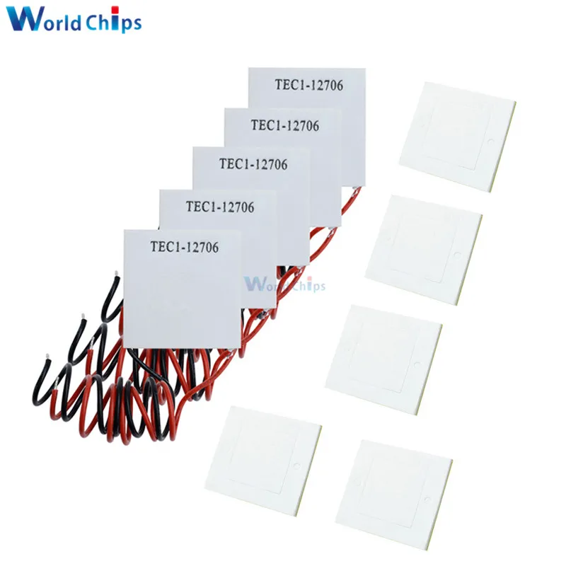 5 шт. термоэлектрический радиатор для охлаждения 12 В 60 Вт модуль пластины Пельтье