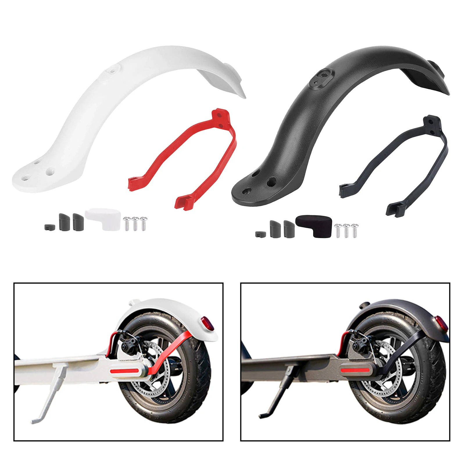 

Electric Scooter Rear Mudguard Replacement Compatible with XIAOMI M365 M365pro Electric Scooter Fender Mud Guard