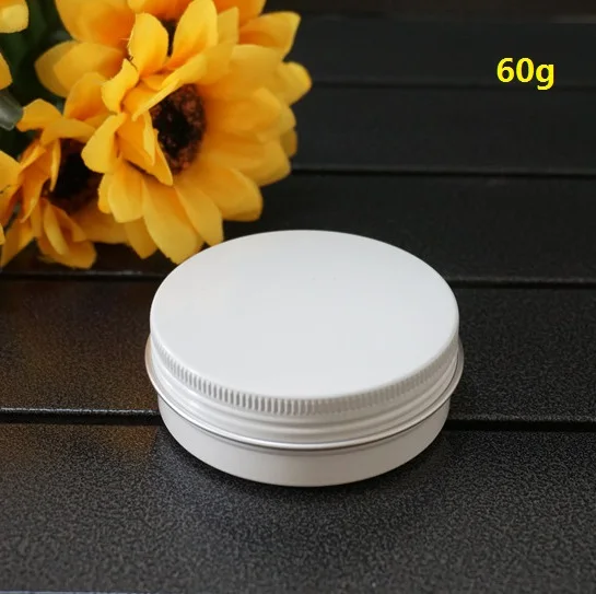 Портативная пустая круглая алюминиевая коробка 60 г 68*25 мм металлические жестяные