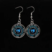 2020 new father and son fashion charm earrings for my son will never forget i love you neclas