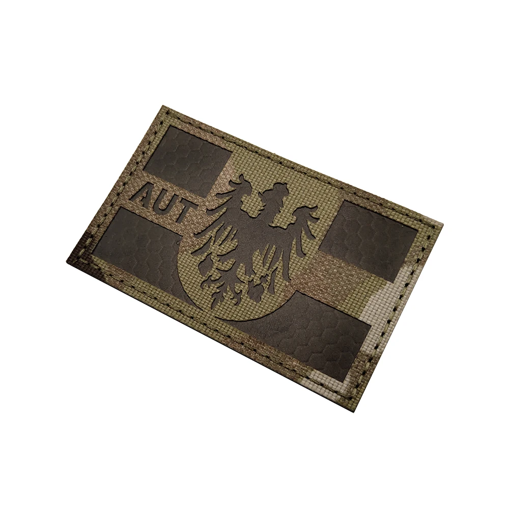 Нашивка с австрийским флагом вышитые ИК-нашивки для украшения одежды