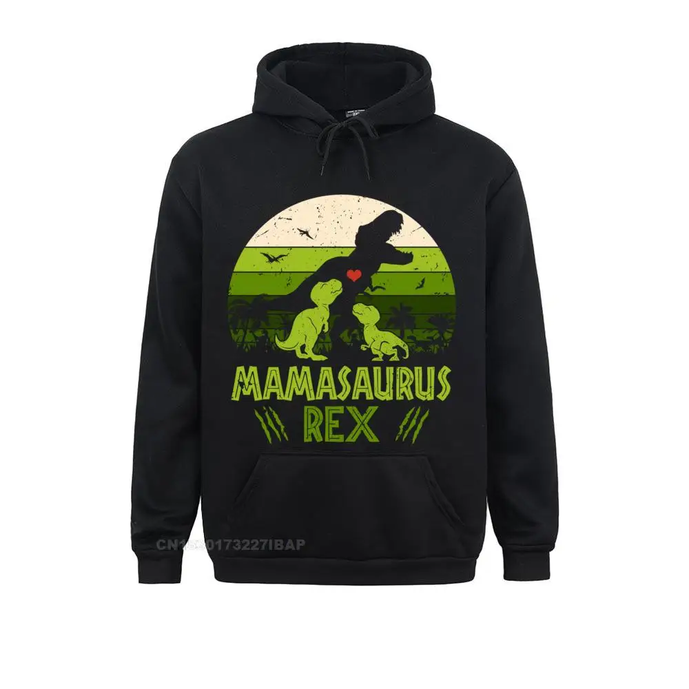 Vintage Retro 2 Mamasaurus Dinosaur Lover Hoodie Men Hoodies Normal Summer Sweatshirts Beach Clothes Brand