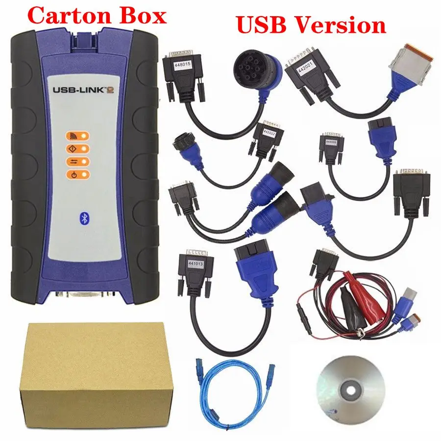 2 USB CARTON DHL NEXIQed USB соединенный грузовик диагностический инструмент NEXIQed 125032 USB соединенный Heavy Duty Truck сканер NEXIQed - Цвет: 2 USB CARTON