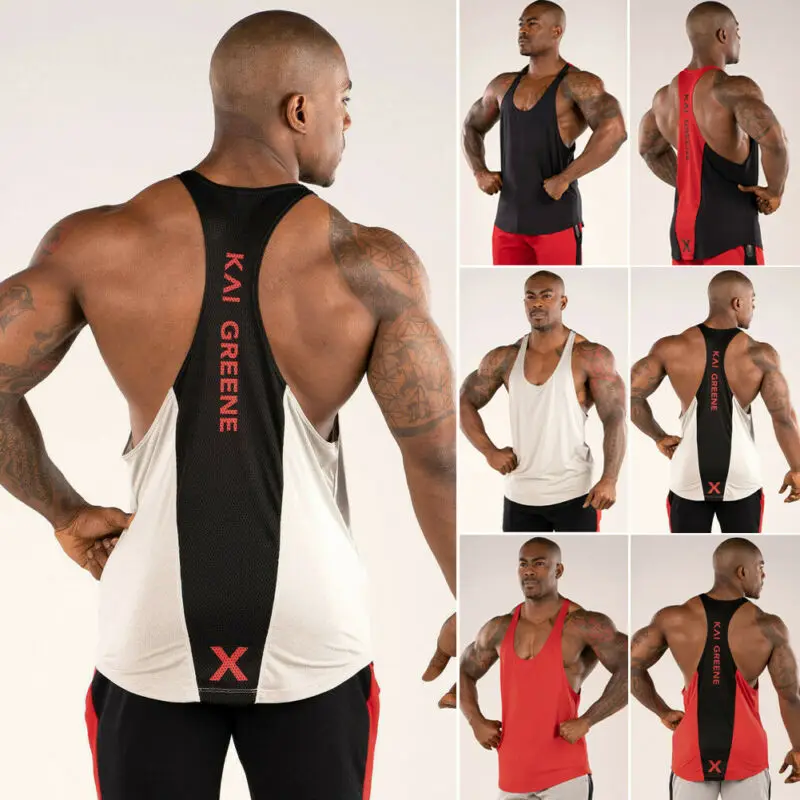 Лидер продаж мужская майка без рукавов для тренажерного зала футболка