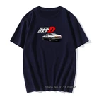 Новейшая футболка Initial D AE86 Thunder Corvette, автомобильный Стайлинг, Забавные футболки с машинками, японское аниме, комикс, ретро топы, футболки