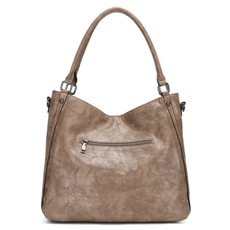 Вместительные сумки-тоуты для женщин простые сумочки на молнии из искусственной