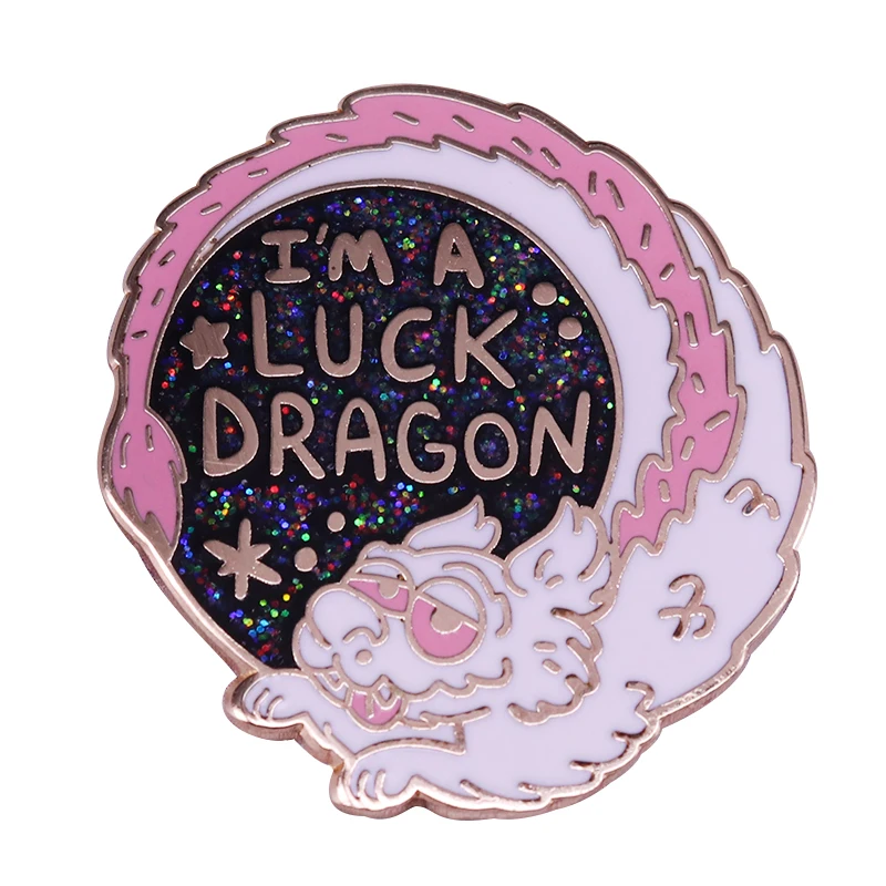 

Wearing the luck dragon pin Brings you back childhood nostalgia