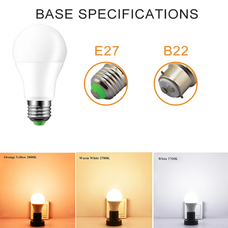 Умная Светодиодная лампа с датчиком освещения 4 шт. заката и рассвета От до