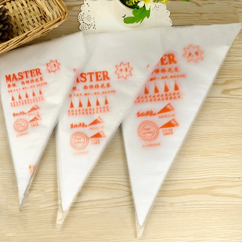 

A 100Pcs Thickened Disposable Cream Cake Icing Piping Decorating Bags Pastry Bags Pastry Bags of Baking Bare Tools