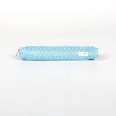 Холщовый чехол для карандашей ярких цветов в горошек 1 шт. | Канцтовары офиса и