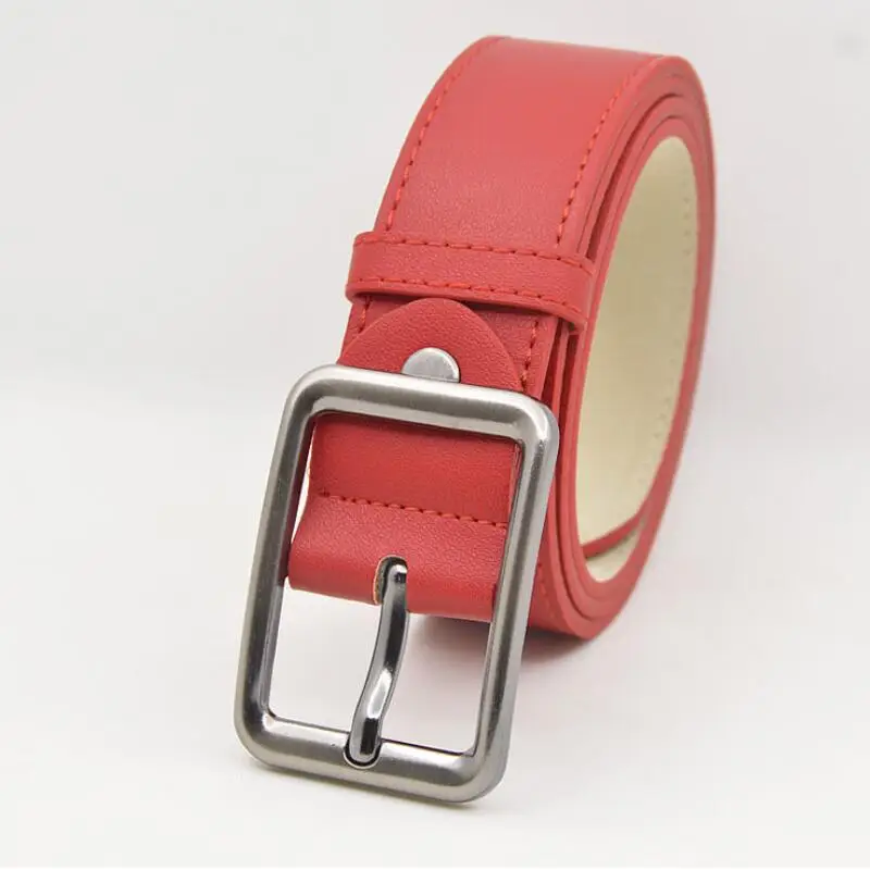 

80-110cm Fashion Children's Belts Luxury Design Alloy Pin Buckle Girl Jeans Leisure Strap Casual Children Waist Belt 3.3cm Wide