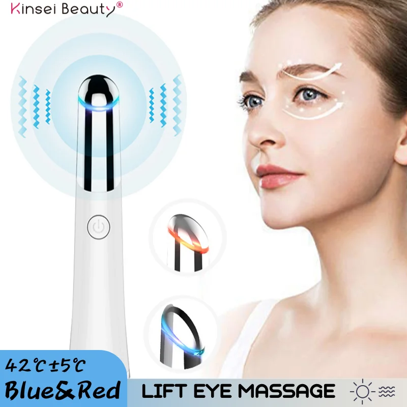 

Wrinkle Remover Heated Sonic Eye Massager Pen Remove Wrinkle Anti-aging Eye Massage Wand with High Frequency Vibration massager