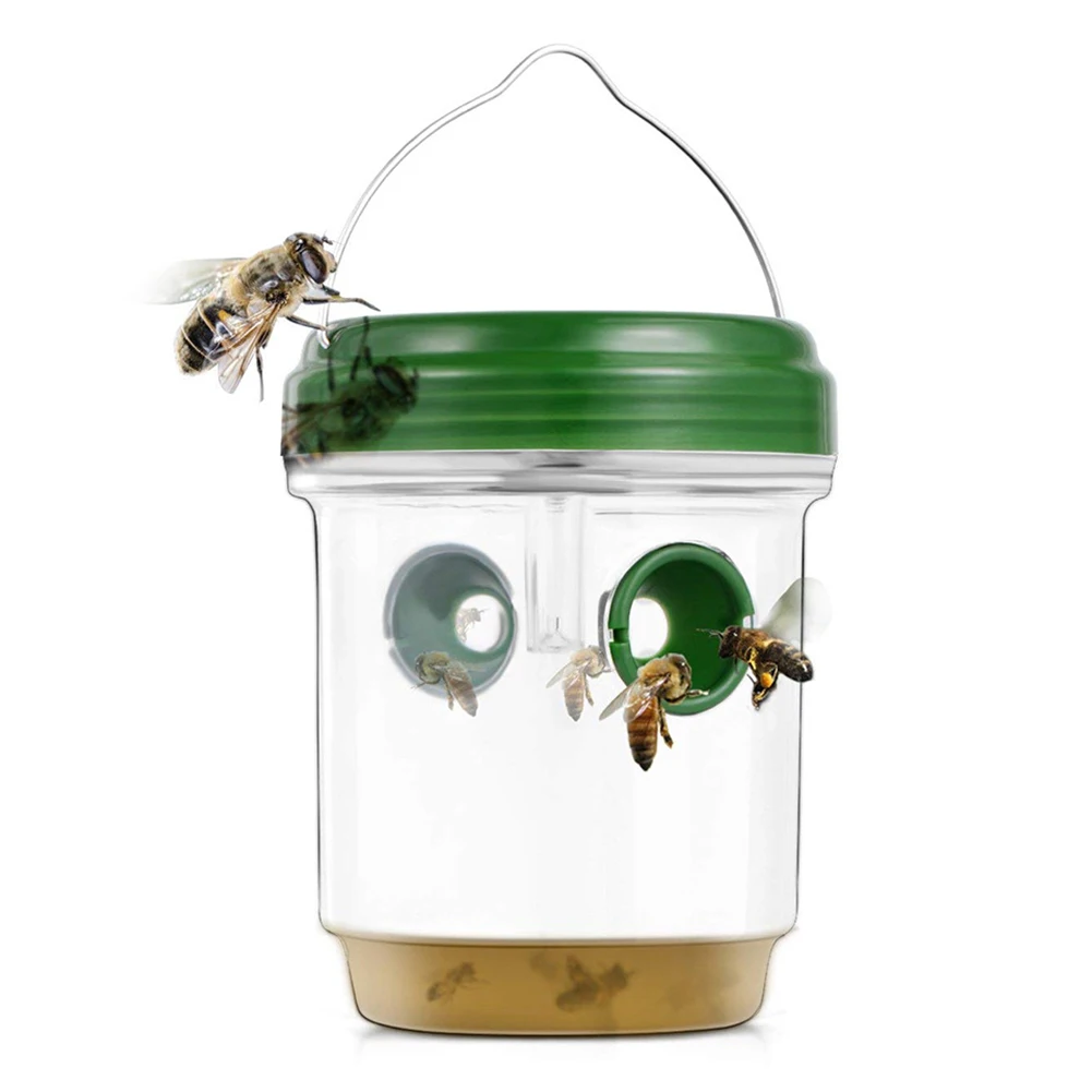 

LED Solar Powered Fly Trap Outdoor Plastic Insect Catcher for In Tree Flying Bee Hornet Trap Catcher Insect Mosquito Killer