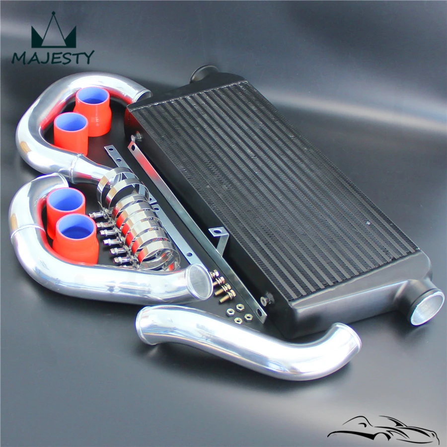 Комплект черного интеркулера с передним креплением комплект трубопроводов для M