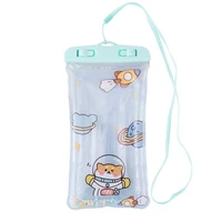 high quality cartoon anti lost ip68 floating swimming phone pouch for shipping underwater bag waterproof bag
