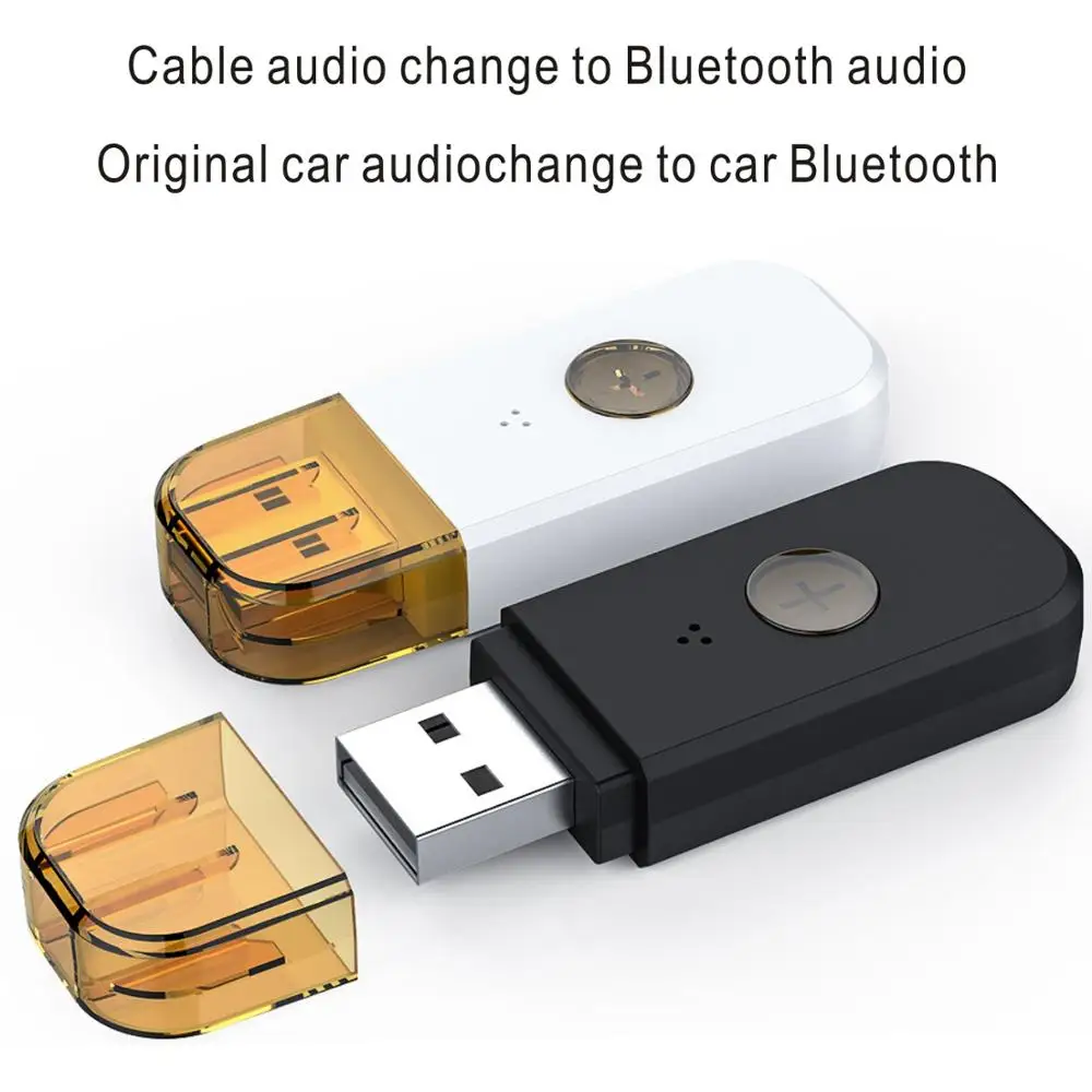 HXB Bluetooth приемник аудио USB AUX Receptor автомобильный 3 5 мм телефон громкой связи вызов