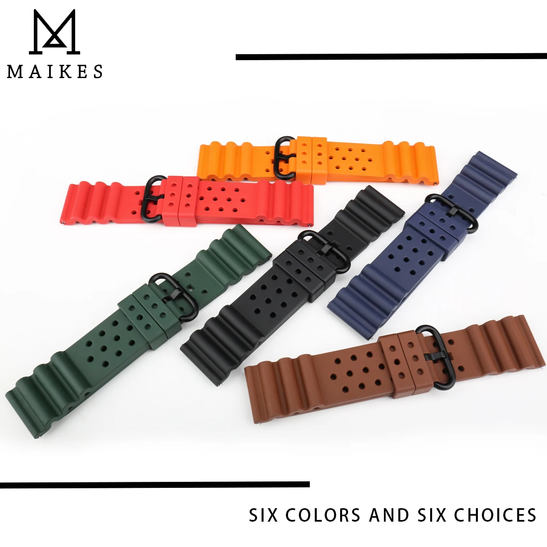 Premium Rubber Watch Strap Quick Release 20mm 22mm 24mm Watchbands New Soft Breathable Sports Band For Seiko Dive Watch Bracelet