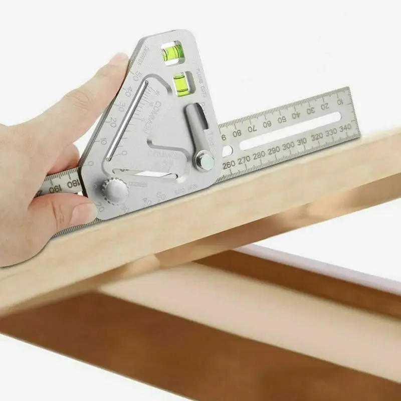 

Explosive Angle Ruler multi-function angle ruler triangle level spirit level protractor woodworking ruler