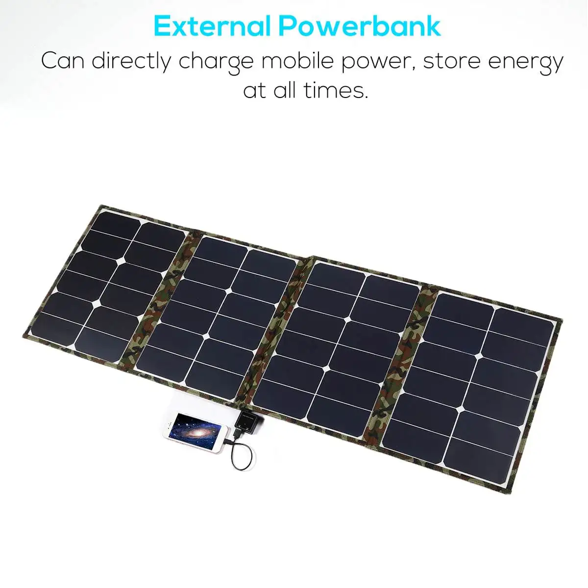 Складной камуфляжный рюкзак 250 Вт с двумя USB-портами | Электроника