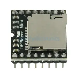Плата модуля DFPlayer Mini MP3 DF, плата модуля декодирования голоса и аудио для Arduino Sup port ing TF Card U-Disk IOпоследовательный портAD
