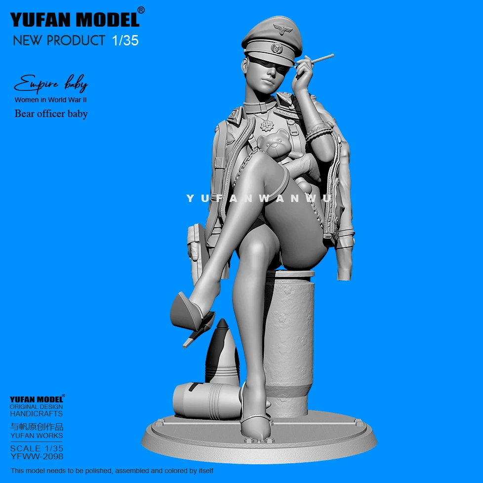 

1/35 YUFAN Resin model kits figure beauty colorless and self-assembled YFWW-2098