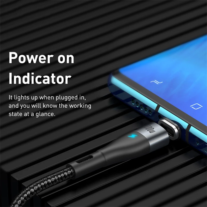 Кабель Baseus 100 Вт USB C к Type для Xiaomi Redmi Note 8 Pro Быстрая зарядка 4 0 PD MacBook зарядный кабель