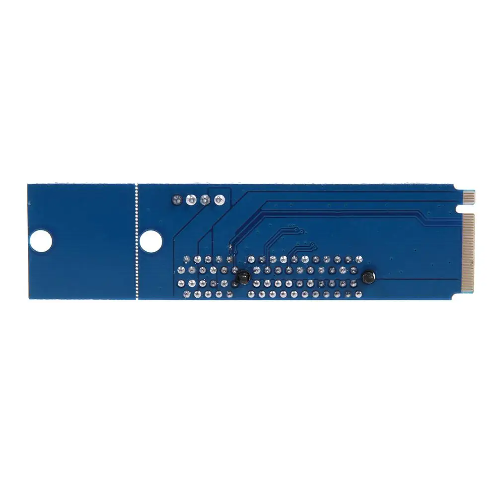 

M.2 NGFF SSD to PCI-E 4X Converter Adapter Card with Power Cable(Blue) For Bitcoin Litecoin For BTC Mining
