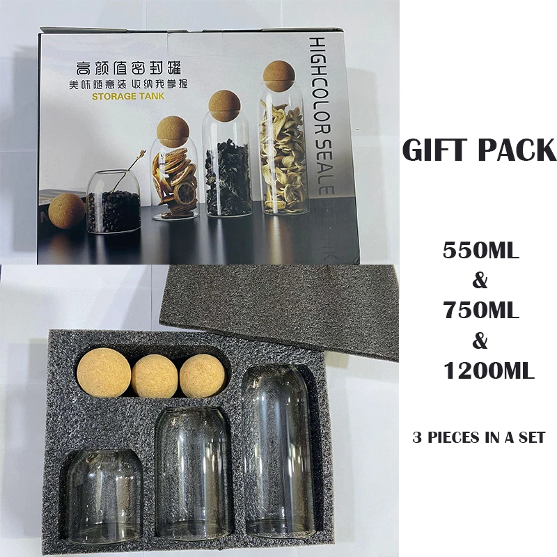 Стеклянная бутылка для хранения банки контейнеры боросиликатные прозрачные