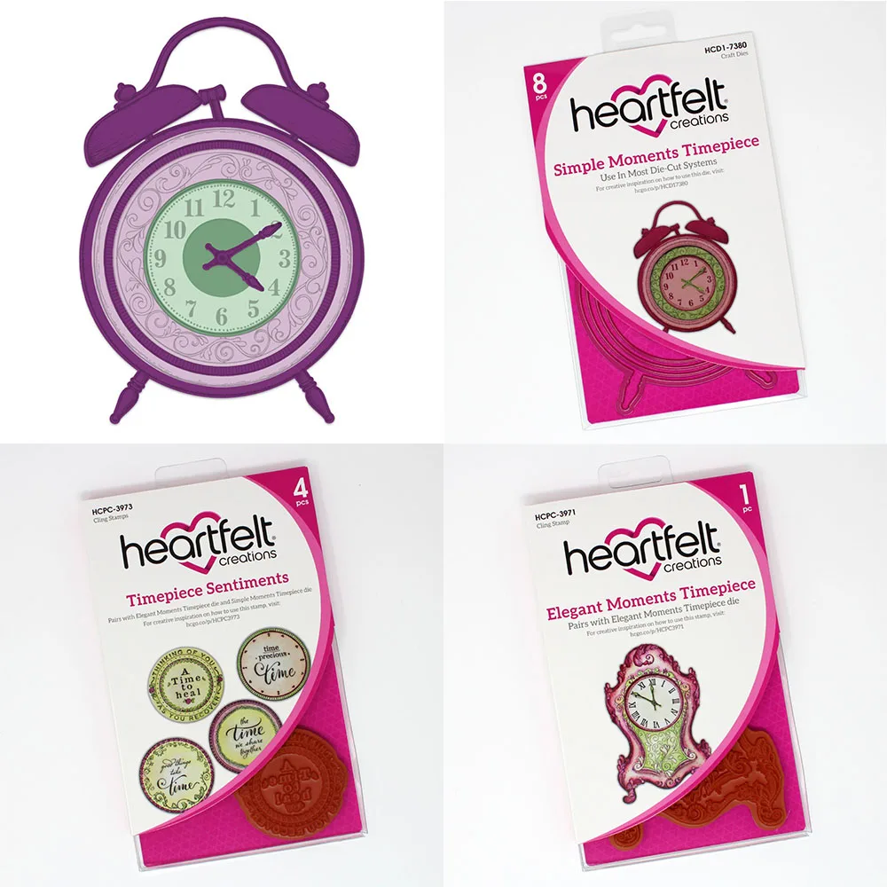 

Timepiece Sentiments Banner Cling Clear Stamp Set Elegant Simple Moments Metal Cutting Dies Scrapbooking Decor EMbossing Folders