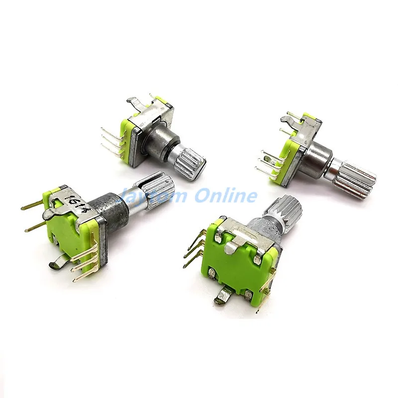 1pc EC11 Rotary Encoder Code Switch 30 Position With Push Button 5pin Handle Length 12.5/15/17/19mm | Обустройство дома