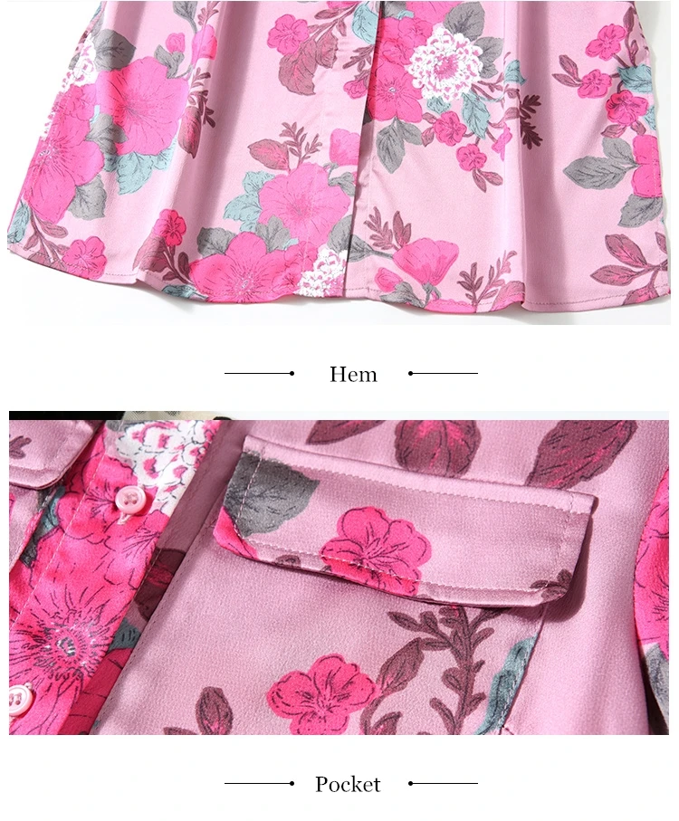 

ZUOMAN Women Spring & Autumn Elegant Floral Dress Shirt High Quality Long Vintage Party Robe Femme Designer Casual Vestidos