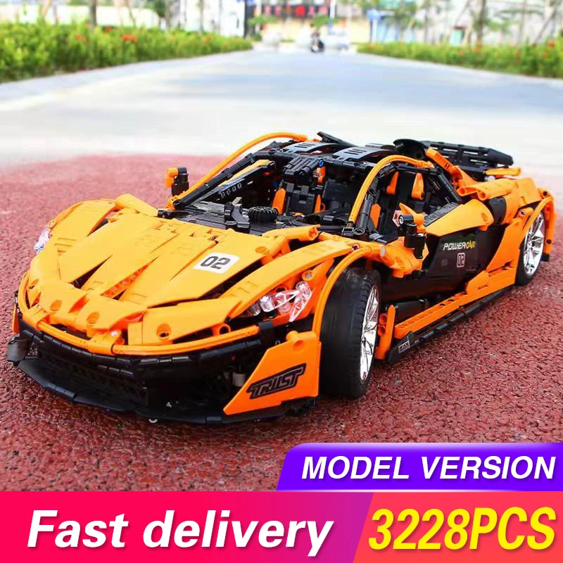 20087 город техническая серия кирпичи MOC 16915 McLaren P1 Супер гоночный автомобиль