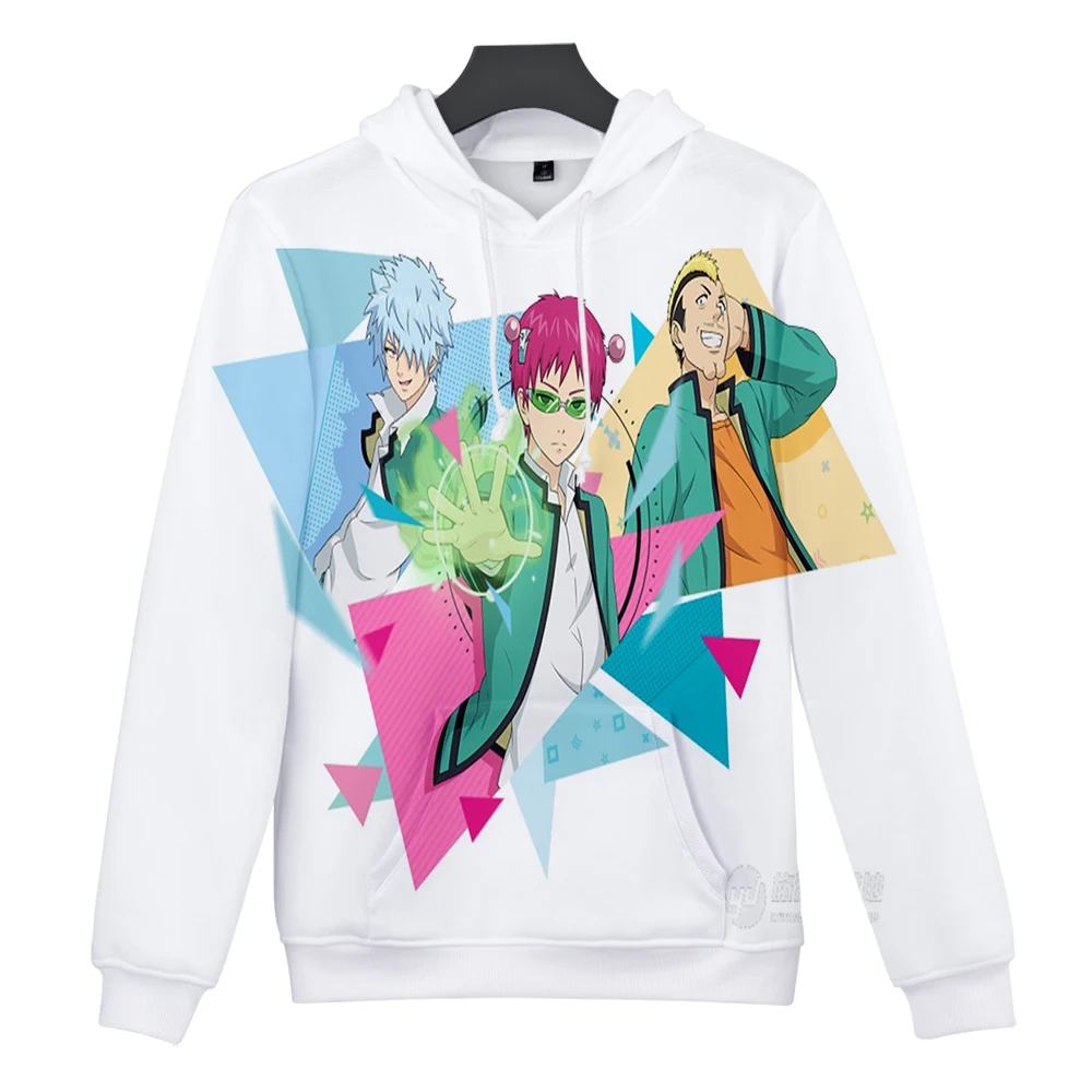 

Новый костюм для косплея Saiki Kusuo no psi nan с 3D принтом, толстовка с капюшоном, толстовка с 3D аниме, для мужчин и женщин, японские кавайные пуловеры