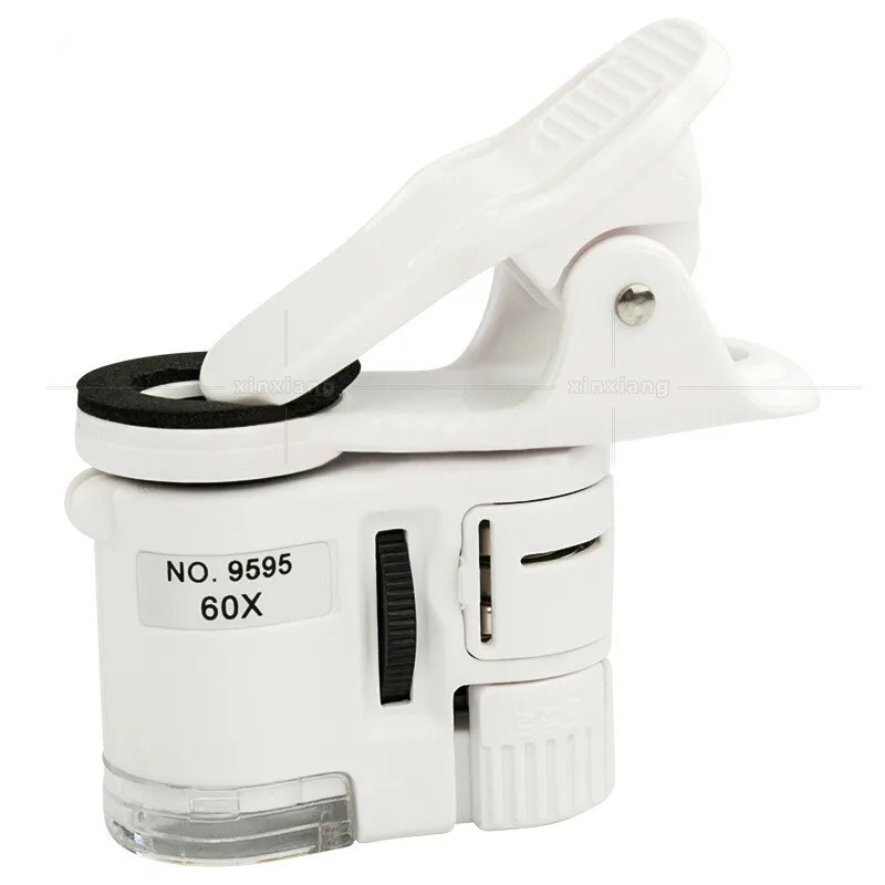 Увеличительное стекло для фотосъемки со светодиодсветильник кой 60X портативный