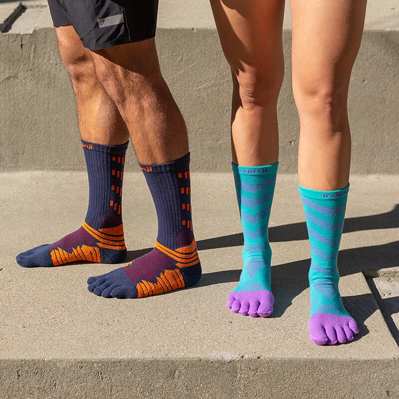Носки INJINJI Five Finger мужские ультралегкие для бега езды на велосипеде по бездорожью|