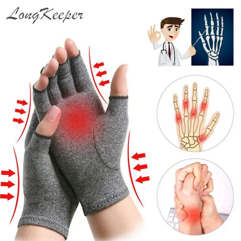 LongKeeper Mens Fingerless Leather Gloves Dancing Party Show Glove for Men Autumn Mittens Black Gold Silver Luvas SXJ139