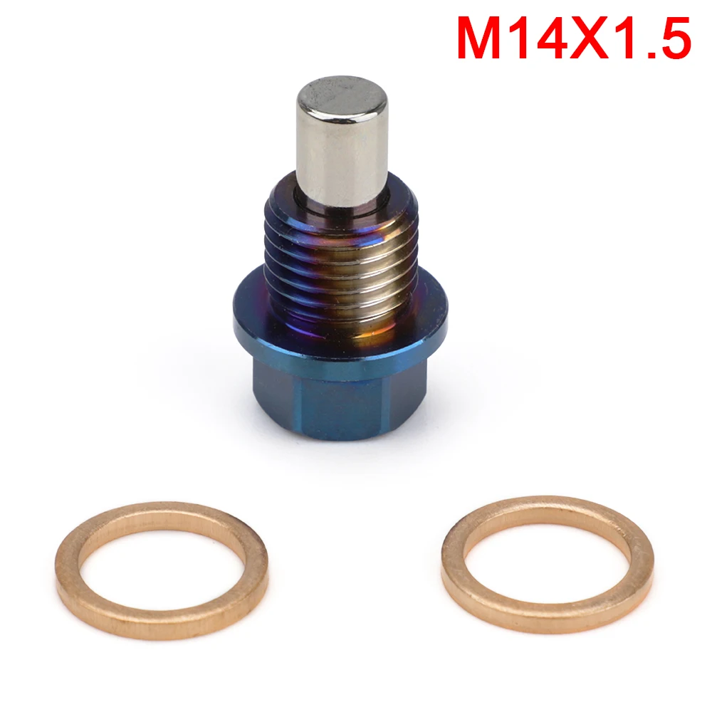 

Многоразовый постоянный магнетизм 5000Gs из титанового сплава, магнитная пробка для слива масла, гайка поддона масла M12x1,25 M12x1,5 M12x1,75 M14x1,5